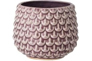 Nordring Vaso Pino - per Fiori da Interno e Piante da Interno, Piante grasse, Cactus, Orchidee S (9,5 cm ø), Malva, Ceramica Gres