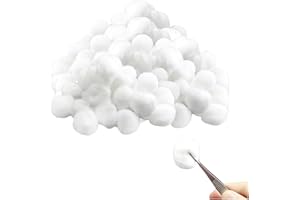 KRYMSON 300 bawełnianych kulek, odtłuszczających wacików, chłonnych wacików, białych wacików, wacików, które mogą być używane do demakijażu