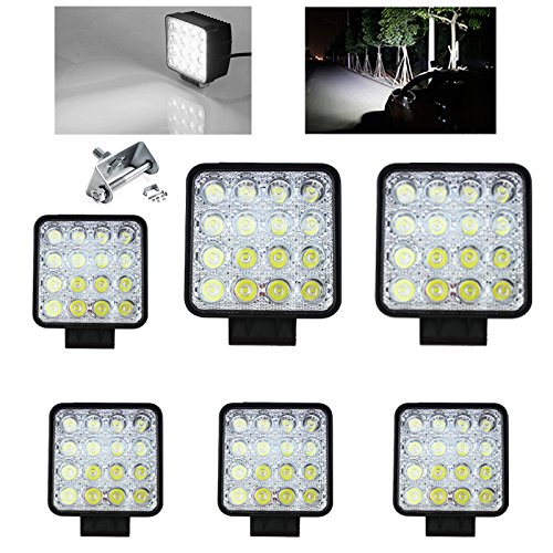 Preisvergleich Produktbild VINGO® 6X LED 48W Arbeitsscheinwerfer Scheinwerfer 12V 24V Wasserdicht Rückfahrscheinwerfer