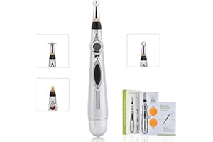 HURRISE Stylo D'Acupuncture Électrique, Stylo D'Acupuncture Massager Le Corps Pour Le Soulagement De La Douleur, La Thérapie De La Douleur Musculaire Massager Le Stylo Appareil De Soins Du Corps