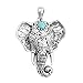 JaneDream New Fashionable Women Beach Pendant Turquoise Elephant Necklace Jewelry