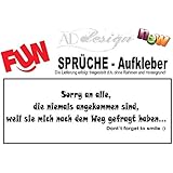 ***NEU*** lustiger Spruch Aufkleber 