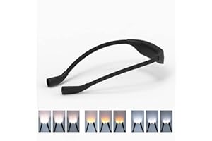 TOTHDATE Schwarze Halslampe LED Leselampe, 2 LEDS 1000mAh Wiederaufladbar Leselampe led Buchlampe mit 3 Lichtmodi & Dimmbar, Handarbeitslampe für Buch Stricken Reparatur Nähen Handwerk
