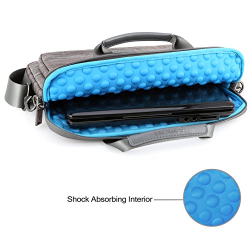 Laptoph  lle  Evecase 11 6-12 9 Zoll Universal Gepolsterte Notebook Briefcase Laptop Schutzh  lle mit Anzug-Gewebe Abl  sbaren Tr  ger Handgriff Front