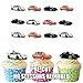 Produktbild 12 X voiture de Sports Porsche décorations comestibles en gaufrette pour cupcakes