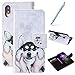 Price comparison product image Robinsoni Case Compatible with Huawei P20 Lite PU Leather Case Folio Flip Wallet Cover with Kickstand Hand Strap Card Slots Magnetic Closure Notebook Cover Wallet Case for Huawei P20 Lite, Husky