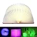 Produktbild Formemory 360°Faltbar LED-Nachtlicht faltbar Buch Lampe,USB Rechargeable 2000mAh LED Lighting Book Wandlampe Stehlampe,Multi-Funktion Faltbare LED Licht Fünf Farben variabl(braun Leder) 21.5*16*2.5cm
