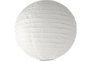 Paper Shade Decorative White Shade, Replacement Shade, Lamp Glass for Pendant Lamp, Table Lamp, Floodlight Paper Lampshade Diameter 40 cm, White - Replacement Shade & Decorative Lampshade