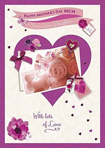 Wishing Well Studios Greetings Card - Happy Mother' Day Mum - From your Daughter