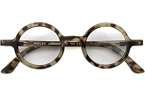 LONDON MOLE Eyewear | Moley Reading Glasses | Round Glasses | Cool Readers | Stylish Reading Glasses | Men's Women's Unisex | Spring Hinges