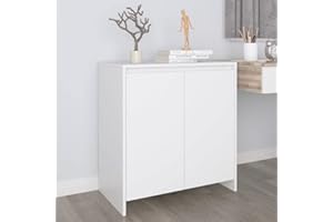 Higsose Credenza 70x41x75cm Bianco,Legno Multistrato,Cassettiera Credenza Soggiorno Moderno Mobile Bar Per Casa L'armadio Laterale Elegante Armadietto Vetrina Mobiletto TV