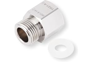 DAUERHAFT Adapter strumienia sody, akcesorium do konwertera adaptera, regulator zbiornika CO2 TR21 4 do W21.8, cylinder z materiału aluminiowego Adapter strumienia sody, do butli a