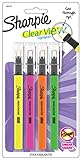  Sharpie Clearview Textmarker mit transparenter Spitze, verschiedene Farben Textmarker\