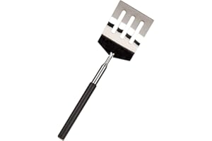 MIK FUNSHOPPING ootb Extendable Stainless Steel Spatula - Telescopic Shovel - Turner Barbecue Prevents Burns