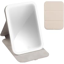 Bilitase Folding LED Makeup Mirror - 3 Color Light Modes With USB Charging