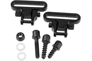 Akemaio QD-Riemen-Schwenker hochfestem Stahl 2 Schnell abnehmbare Riemenbügel Tri-Lock-System-Einfassung mit 3 Stück Riemen-Schwenker-Studs