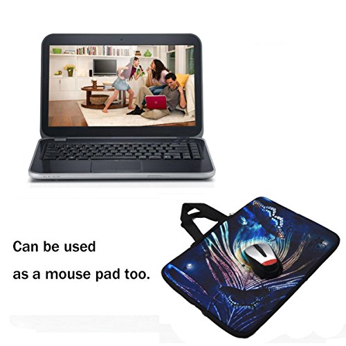 DCCN Laptophülle Neopren Notebook Sleeve mit Griff für 13 Zoll / 13,3 Zoll Laptop / Notebook / Netbook / MacBook / Ultrabook - 4
