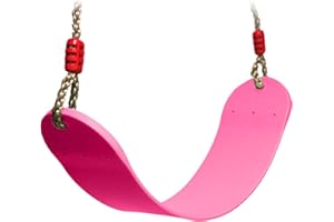EXTSUD Outdoor Swing EVA Soft Rocking Chair Loadable up to 150Kg for Adult Children (Pink)