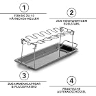 Premium Hähnchen-Halter (BBQ-Rack) von Grill Republic I Hähnchenschenkelhalter aus Edelstahl – Bild 2