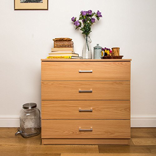 Chest Of 4 Drawers Bedroom Furniture Cabinet Storage Bedside