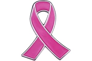 AOTEMAN Pink Ribbon Global Breast Campaign Logo Brooch