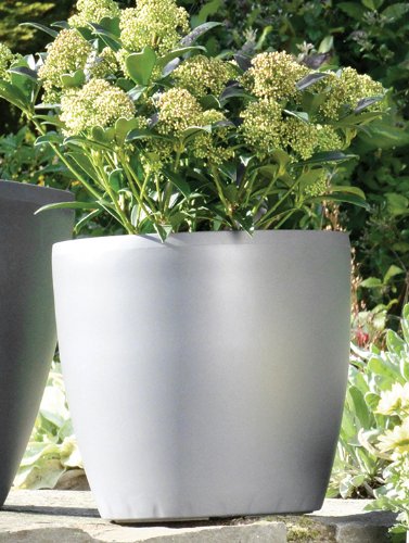 Preisvergleich Produktbild Emsa Pflanzkübel Casa New Look, 28 cm, granit