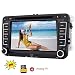 Produktbild Eincar 2 Lrm-Auto-DVD-Spieler f¨¹r Volkswagen Jetta Golf Passat Polo Beetle Touran mit 7-Zoll-Digital-Screen-8GB Auto GPS-Navigation Karte Autoradio Bluetooth Auto Radio Stereoanlage Aux USB / SD Ca