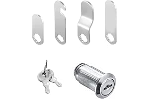 Confezione 12 Lucchetti A Camma 1-1/8", Per Armadi, Cassetti, Cassaforte, Camper, In Lega Di Zinco