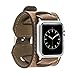 Produktbild Solo Pelle Apple Watch Series 1 / 2 / 3 Watch " 2in1 " Leder Armband Uhrenband mit passendem stabilem Uhrenadapter Doppel Connector Ersatzband Strap Adapter ohne Schrauben ( 42mm Camel Braun )