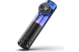 MAST TATTOO Mast Archer Wireless Battery Tattoo Machine Pen Maquina Tatuar 3.5mm Stroke con 2pcs Grips con Batería de Maquina de Tatuar Pen para Agujas de Cartucho de Tatuaje(Estrella)