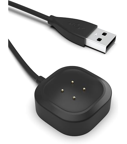 Wanme Caricabatterie Magnetico Per Fitbit Versa 3/4 E Sense/2 - Cavo USB Da 100 Cm