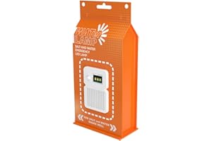 AZURAOKEY Lampada ad acqua salata, lampada LED di emergenza riutilizzabile non necessita di batteria, lampada portatile a risparmio energetico impermeabile per pesca, campeggio, escursionismo e altre