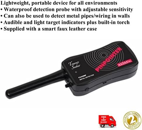 X9I1-HANDHELD ALTAI TREASURE SEEKER PINPOINTER METAL DETECTOR WITH COVER&TORCH-T330BP
