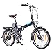 Produktbild NCM London 20 Zoll Elektrofahrrad,E-Faltrad,E-Bike,Pedelec,Klapprad,36V 250W Bafang Motor, 36V Li-Ion Akku mit 14Ah PANASONIC Zellen,dunkel blau,schwarz