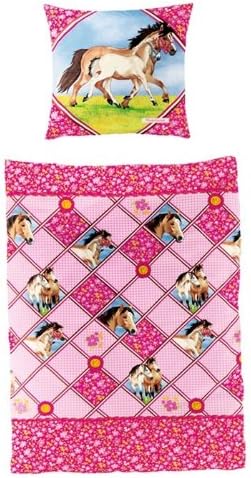 Horse Friends Printed Bed Linen with Zipper, Model# 10515