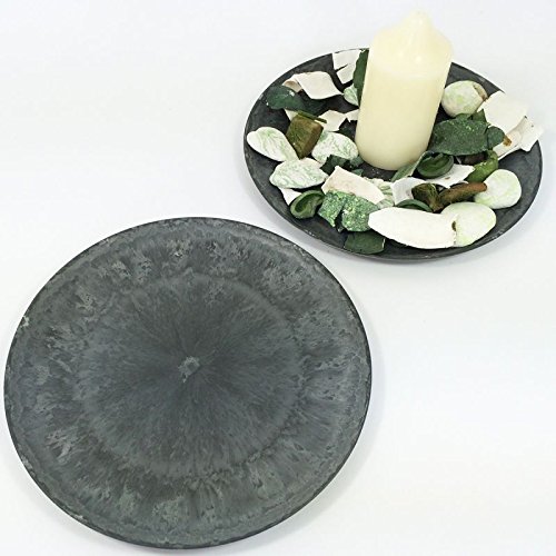 Dekoteller in Schiefer-Optik Ø 28 cm