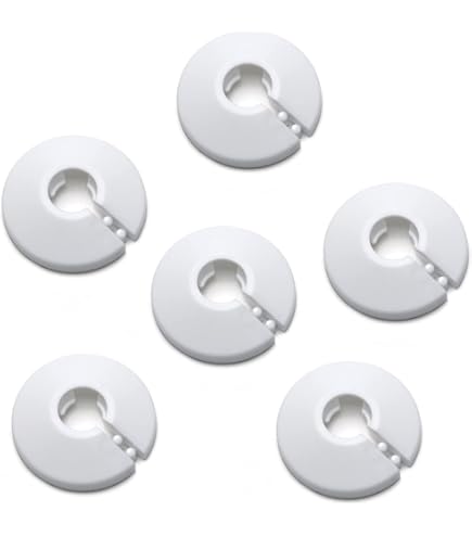 2 Pezzi Rosette Singole Per Termosifone Diametro Esterno Grande 65mm