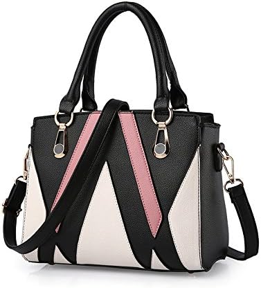 VANCOO Leather Look V Shape Stitching Ladies Shoulder Bag Handbag for Women