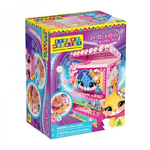Preisvergleich Produktbild Orb Factory 620134 - Sticky Mosaics Pretty Kitties Jewellery Box