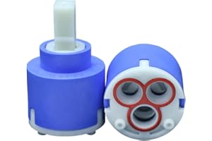 Schläfer 480036 | Cartuccia Rubinetto Miscelatore 40mm, Cartuccia di Ricambio in Ceramica con 2 Piedini, Per Rubinetti Miscelatori Monocomando di Cucina, Bagno, Doccia e Vasca