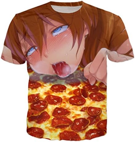 Unisex Funny Anime Ahegao 67D Print Hoodies Joggers Hipster Sexy Cartoon T-Shirt Sweatshirts Set