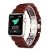 Produktbild Apple Watch Armband,AIYIBEN® Natur Holz Replacement Wrist Band mit Adapter Uhrenarmband für Apple iWatch Alle Modelle .(38MM, Red)