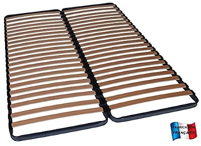 MEUBLEPRO Sommier à lattes 2x70x190 (140x190)