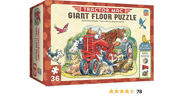 Buy Masterpieces Puzzlecompany Tractor Mac 36 Piece Giant Shaped Floor  Puzzle, Multicolored, 24" X 36" Online At Low Prices In India - Amazon.in