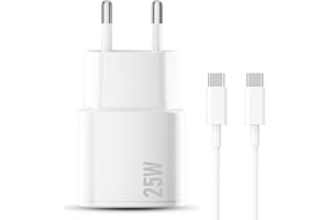 SFVEST Chargeur Rapide pour iPhone 17/16/15, 1M Chargeur USB C avec câble, Compatible avec iPhone 17/17 air/16/15 (Pro/Pro Max/Plus), iPadPro/Air 2024 et 10e génération, 25W Adaptateur Secteur PD 3.0