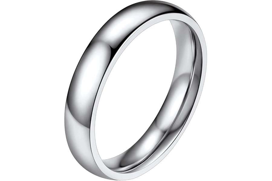 PROSTEEL Men's Stainless Steel Rings, 2/4/6/8MM Width Band - Send Gift Box