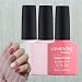 Gel Nail Polish, Soak Off Gel Polish UV Gel Nail Polish for Manicure Pedicure Nail Art Designs Gel Pink Lavender-D108