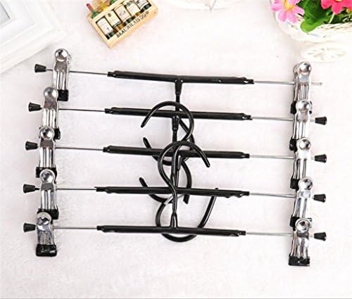 KKLL Trousers High end Plastic dip Anti-skid No trace Clothing store Black White Magic Hangers Closet Space Saving (pack of 2) , black