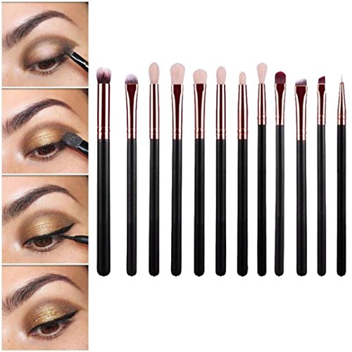 Schmink Pinsel,Amlaiworld 12Pcs setzt Kosmetik Pinsel Make-up Pinsel Kits Tools
