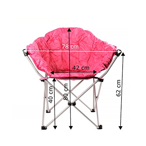 Campingstuhl XXL 110 kg Klappstuhl Anglerstuhl Faltstuhl Regiestuhl gepolstert (Zebra) - 6